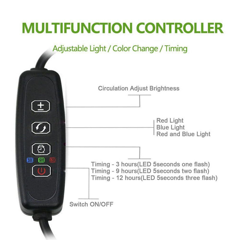 Full Spectrum Phyto Grow Light with Timer Clip