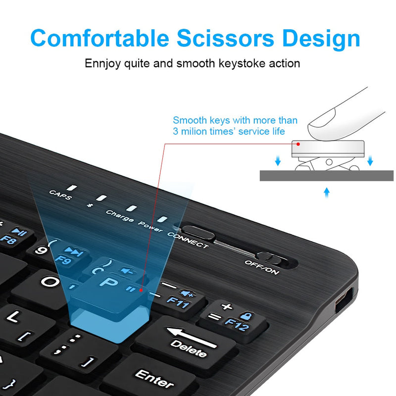 Wireless Bluetooth Keyboard and Mouse For iPad and Samsung Galaxy Tab