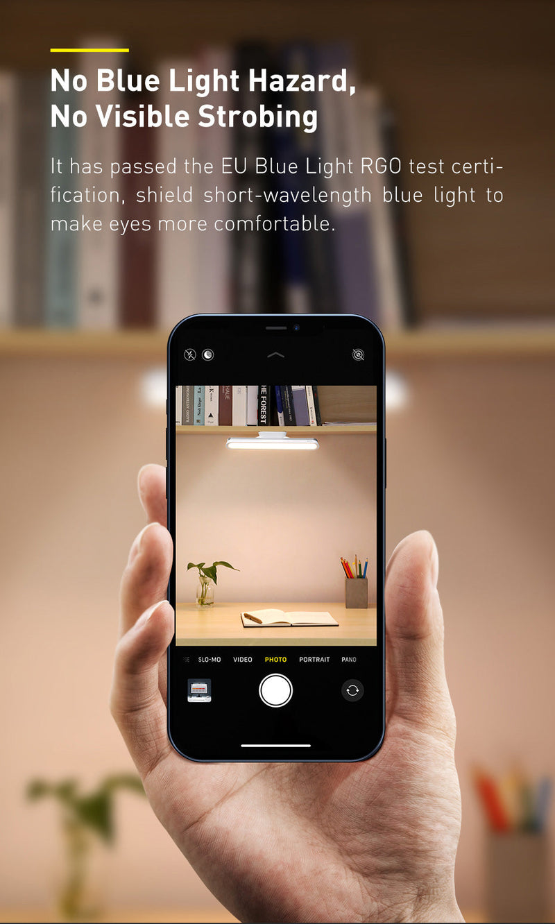 Rechargeable Magnetic LED Desk Lamp with Stepless Dimming