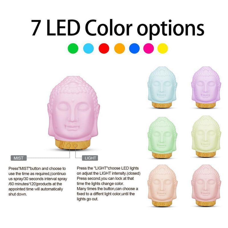 Buddha Head Essential Oil Diffuser Humidifier
