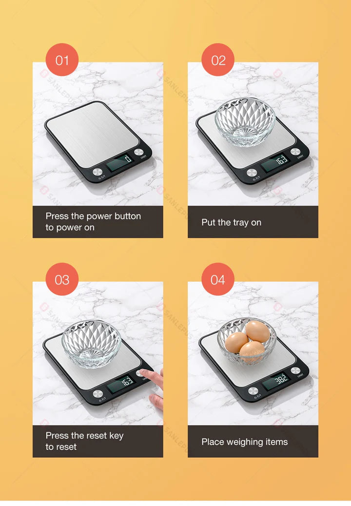 Kitchen Scale with Digital Spoon