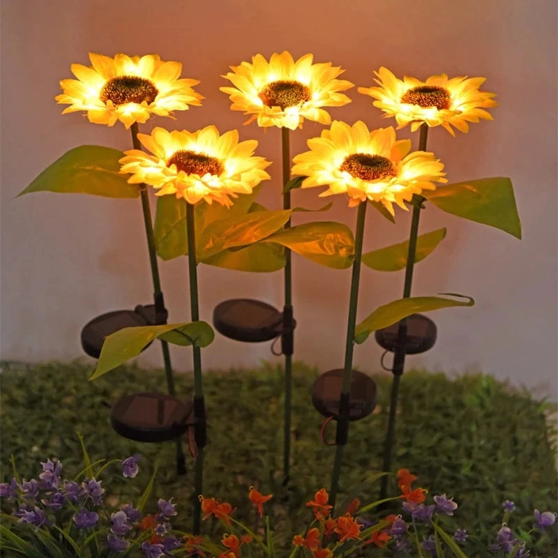 2pcs Light-Up Garden Flowers