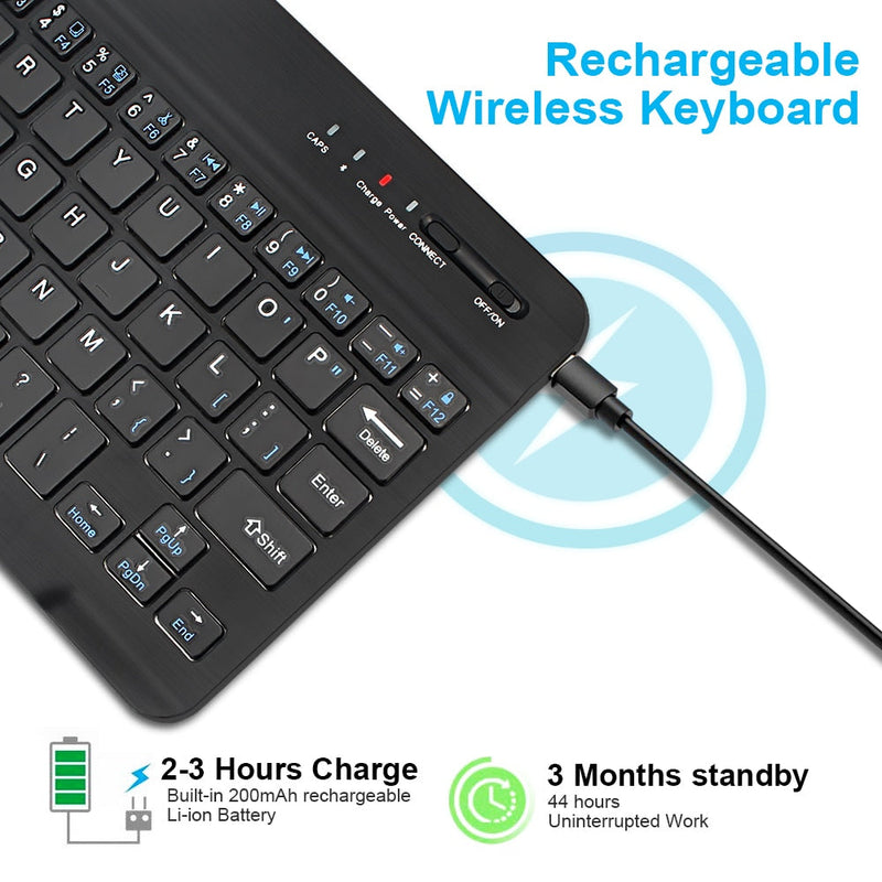 Wireless Bluetooth Keyboard and Mouse For iPad and Samsung Galaxy Tab