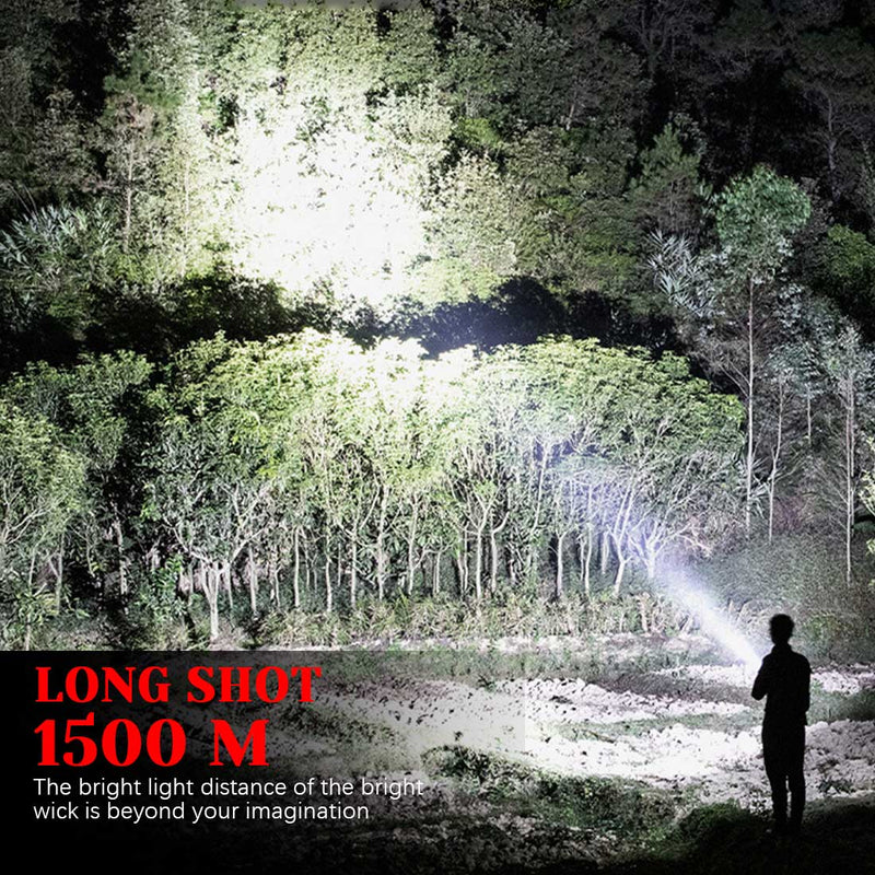Rechargeable Spotlight LED Flashlight High Lumens