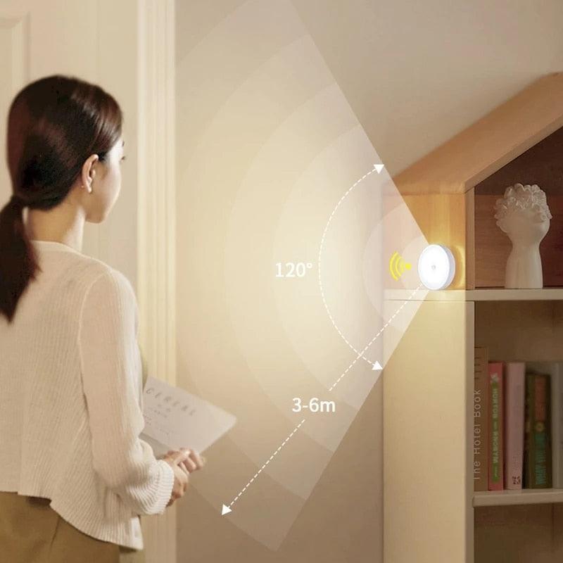 USB Rechargeable Motion Sensor Wireless LED Night Light