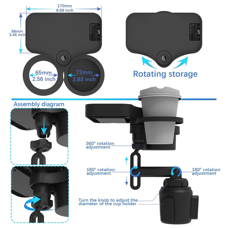 Universal Car Phone and Cup Holder Expander