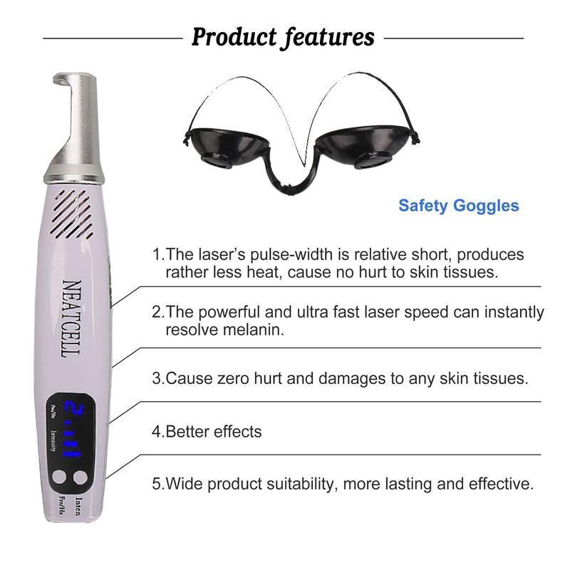 Professional Laser Pen Tattoo Removal, Mole, Freckles, Acne removal