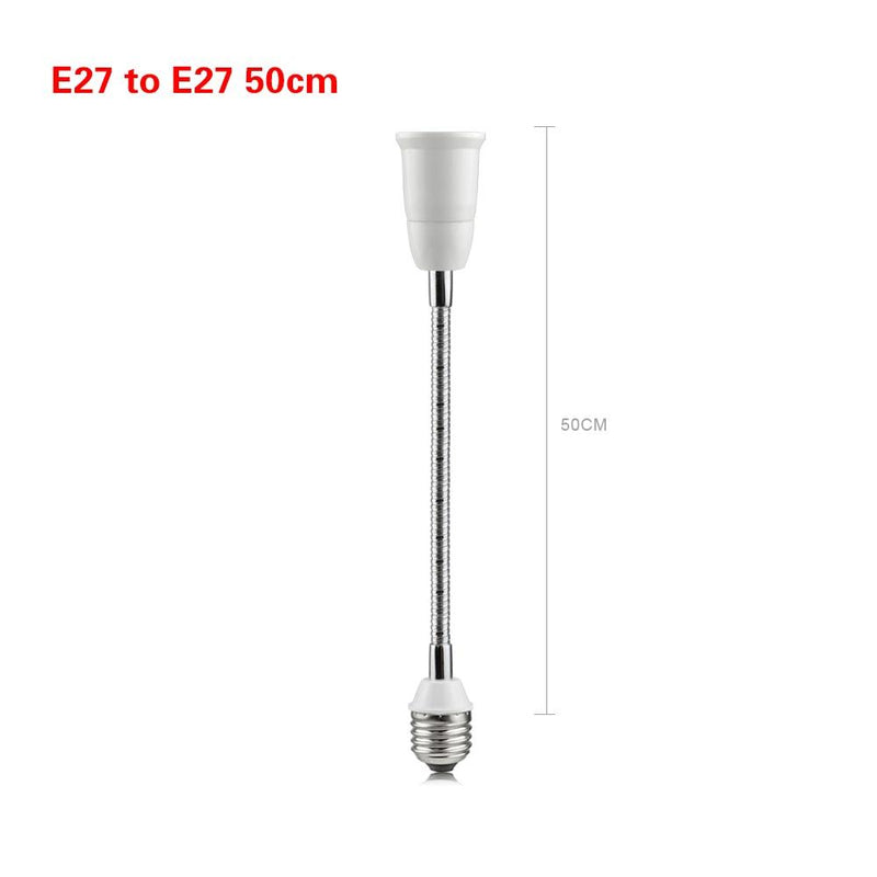 Flexible LED Lamp Extension Light Holder Converters