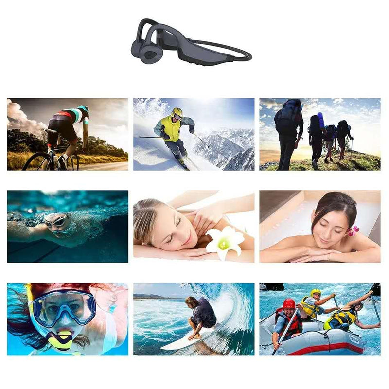 Waterproof Bluetooth Bone Conduction Swimming Headphones