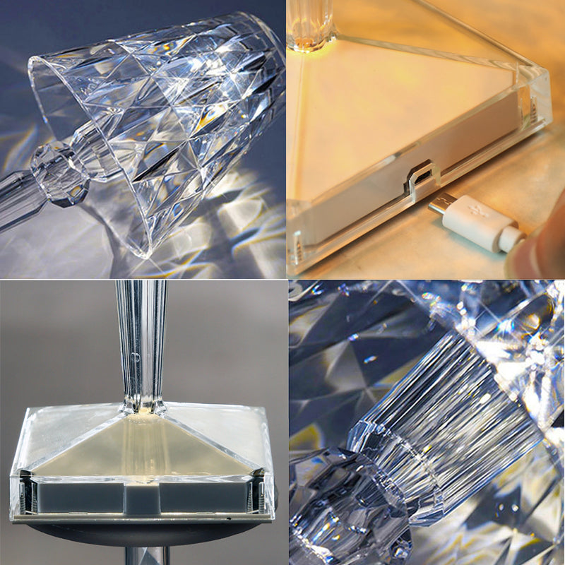Rechargeable Crystal Table Lamp