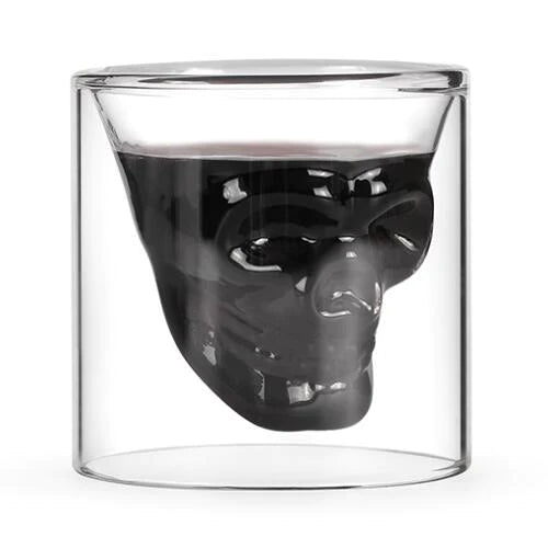 Premium Liquor Decanter Set with Skull Shot Glasses