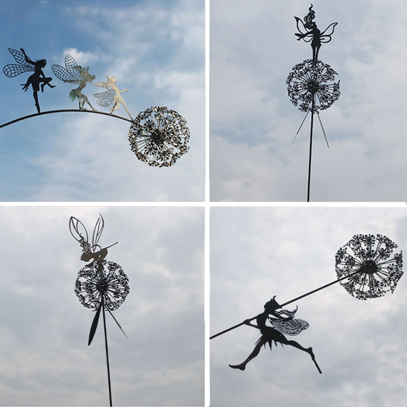 Pixie Fairy and Dandelion Miniature Garden Decor