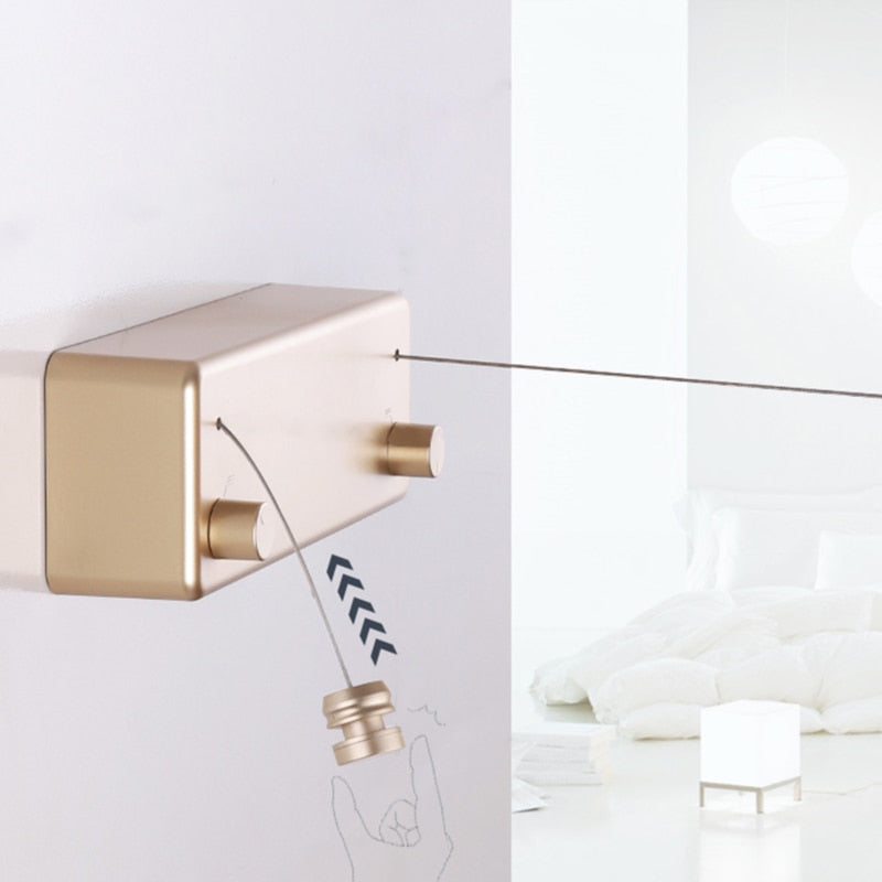 Wall Mounted Double Retractable Clothesline