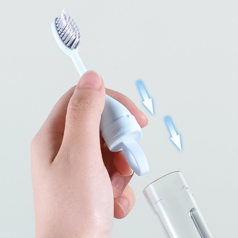 TubeBrush | Travel Toothbrush with Toothpaste Storage