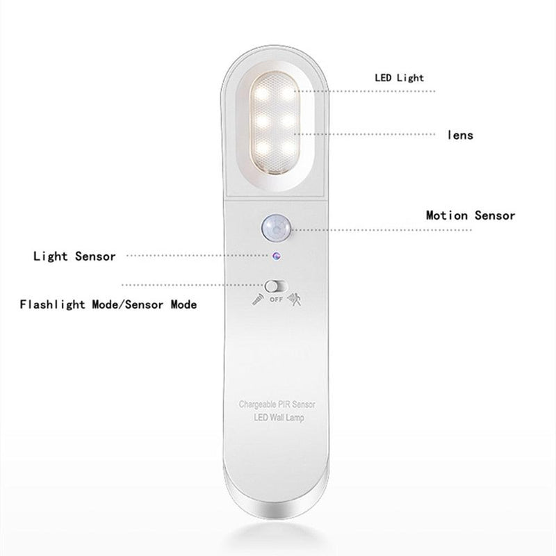 Lamp with Motion Sensor Built In USB Rechargeable Battery