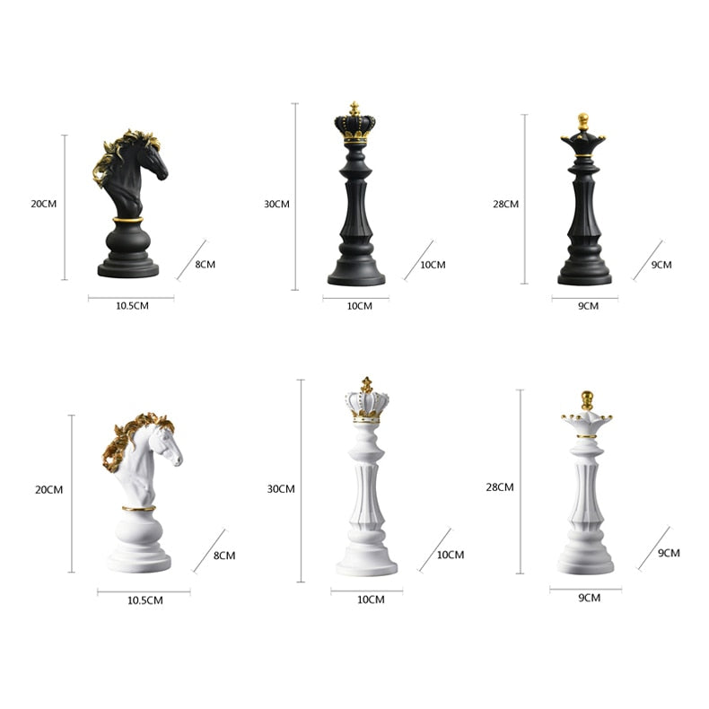 Chess Statue Home Decor