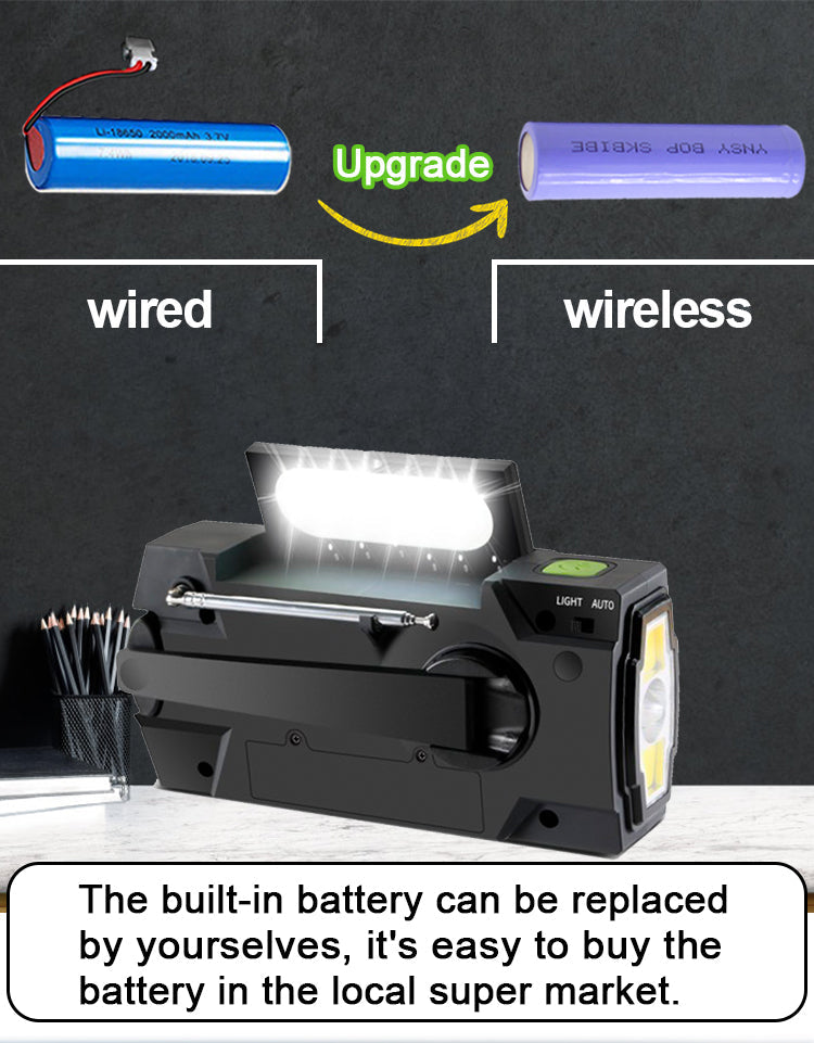 Multifunctional Solar Power Bank Radio