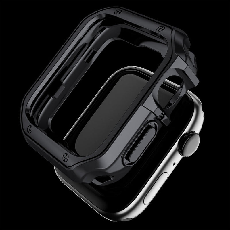 silicone Protector Cover stainless steel Strap for Apple Watch