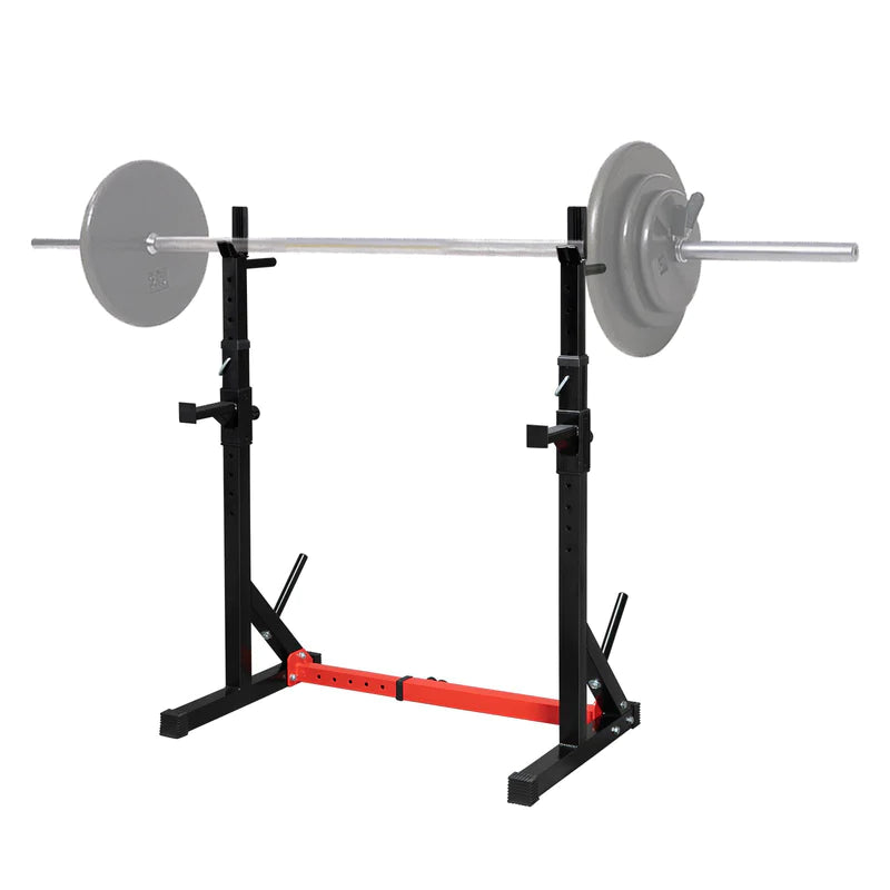 ADJUSTABLE MULTI-FUNCTION SQUAT RACK AND BENCH