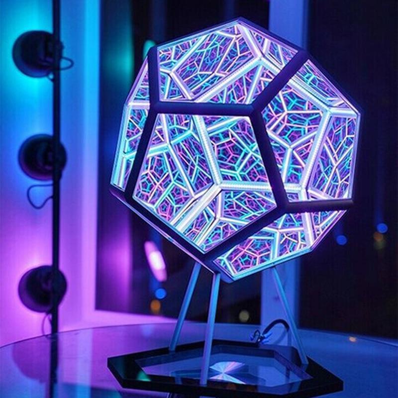 Dodecahedron Color Art Light Table Lamp