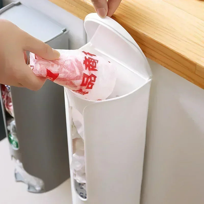 Wall-Mounted Kitchen Garbage Bag Organizer – Dual Use as Underwear & Sock Holder or Kitchen Bin for Reducing Household Clutter Fast