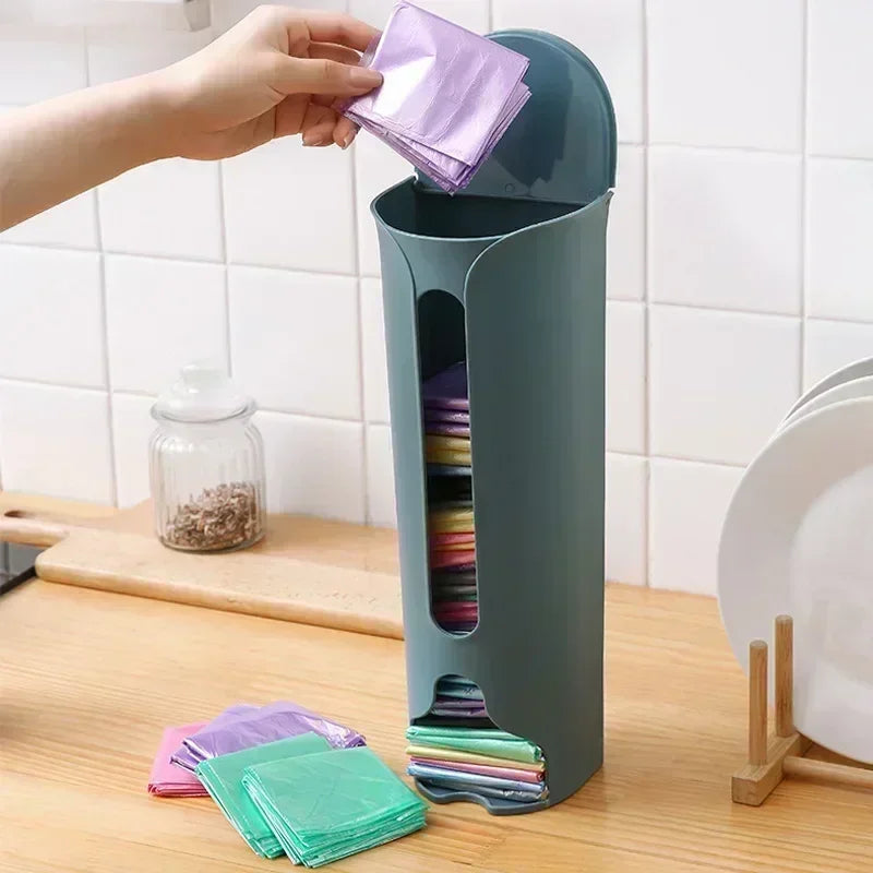 Wall-Mounted Kitchen Garbage Bag Organizer – Dual Use as Underwear & Sock Holder or Kitchen Bin for Reducing Household Clutter Fast