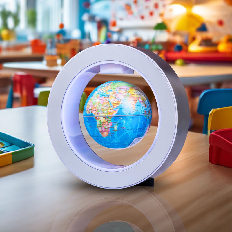 3-Inch Floating Magnetic Globe - LED Lights
