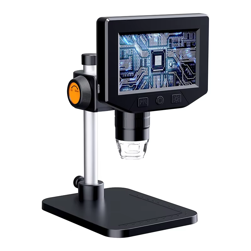 LCD Digital Microscope – 4.3" Screen 1080P Zoom from 50–1000x for PCB Inspection, Electronic Repair, and Scientific Precision Clarity