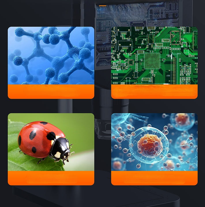 LCD Digital Microscope – 4.3" Screen 1080P Zoom from 50–1000x for PCB Inspection, Electronic Repair, and Scientific Precision Clarity