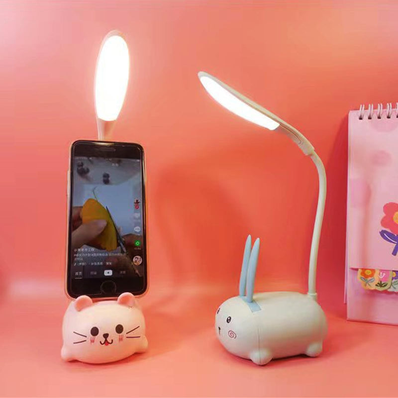 Mini Cat Night Light - Foldable USB Lamp for Desk, Bedside & Book Reading