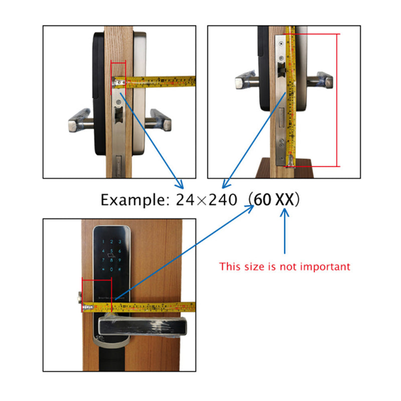 Smart Door Lock, Fingerprint Door Locker Mobile App Door Lock With Passcode and Fingerprint