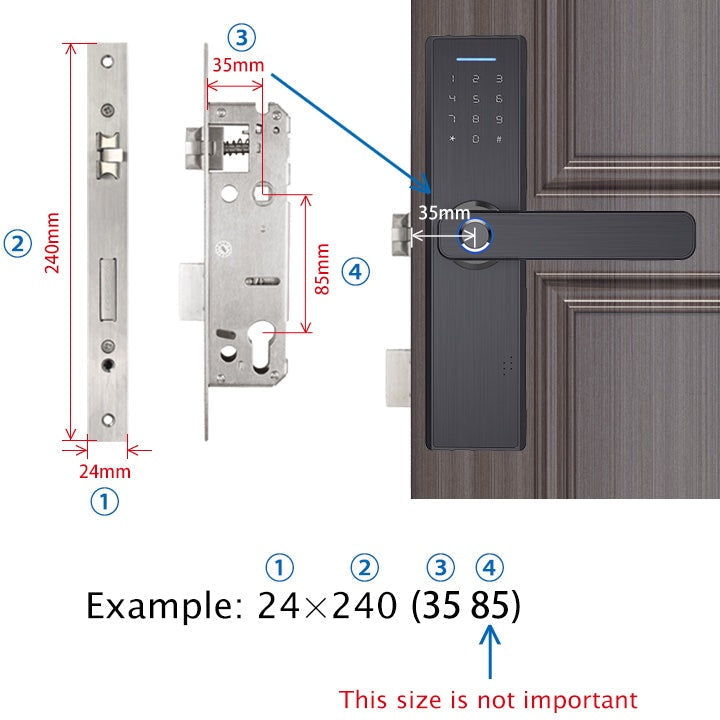 Smart Door Lock, Fingerprint Door Locker Mobile App Door Lock With Passcode and Fingerprint