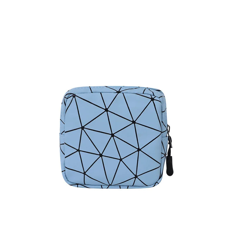 PU Leather Waterproof Organizer Pouch – Monthly Sanitary Napkin & Jewelry Storage Bag, Compact & Stylish for Women on the Go
