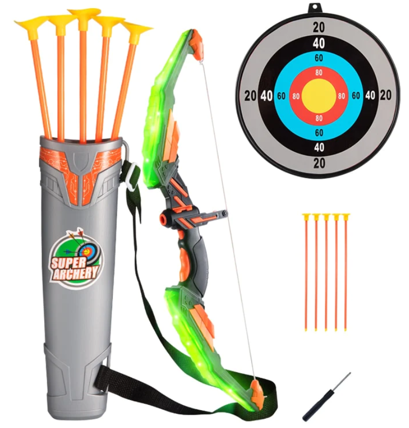 OUTDOOR KIDS SHOOTING BOW PLASTIC ARROW SET