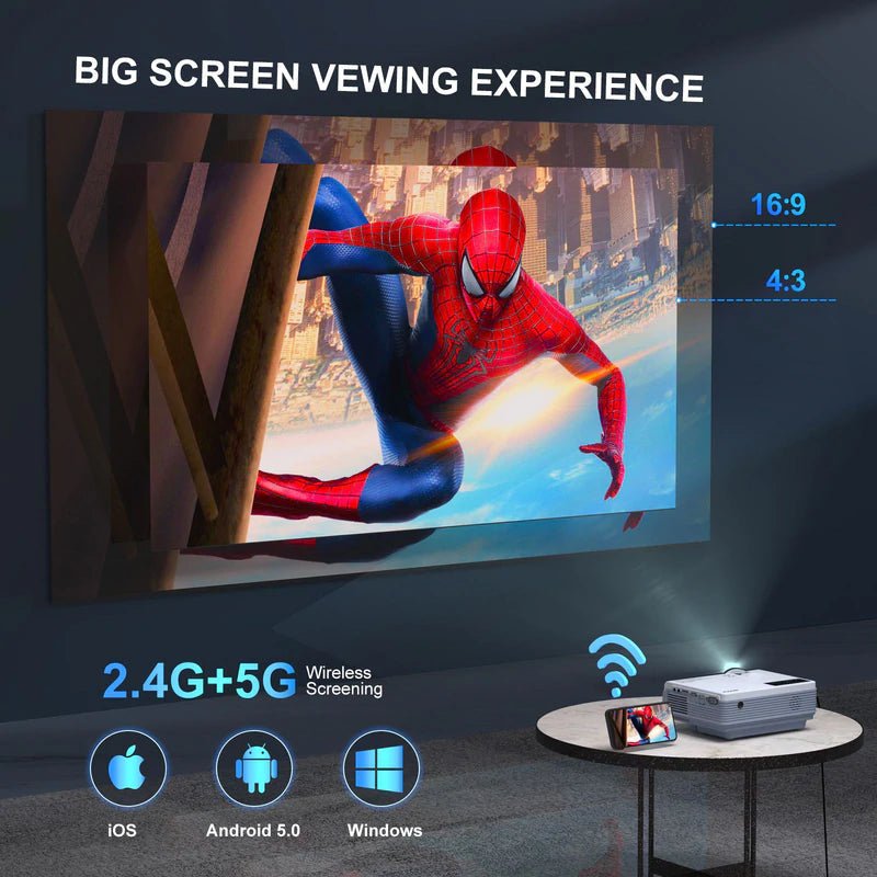 5G WiFi 1080P Video Projector