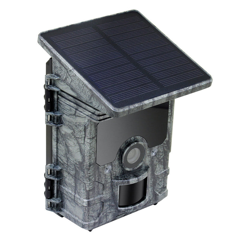 Solar Powered Security Camera, Solar Trail Camera, 30MP Solar Powered WiFi Bluetooth Trail Camera