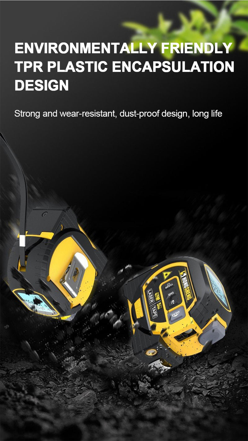3 in 1 LCD Laser Tape Measure