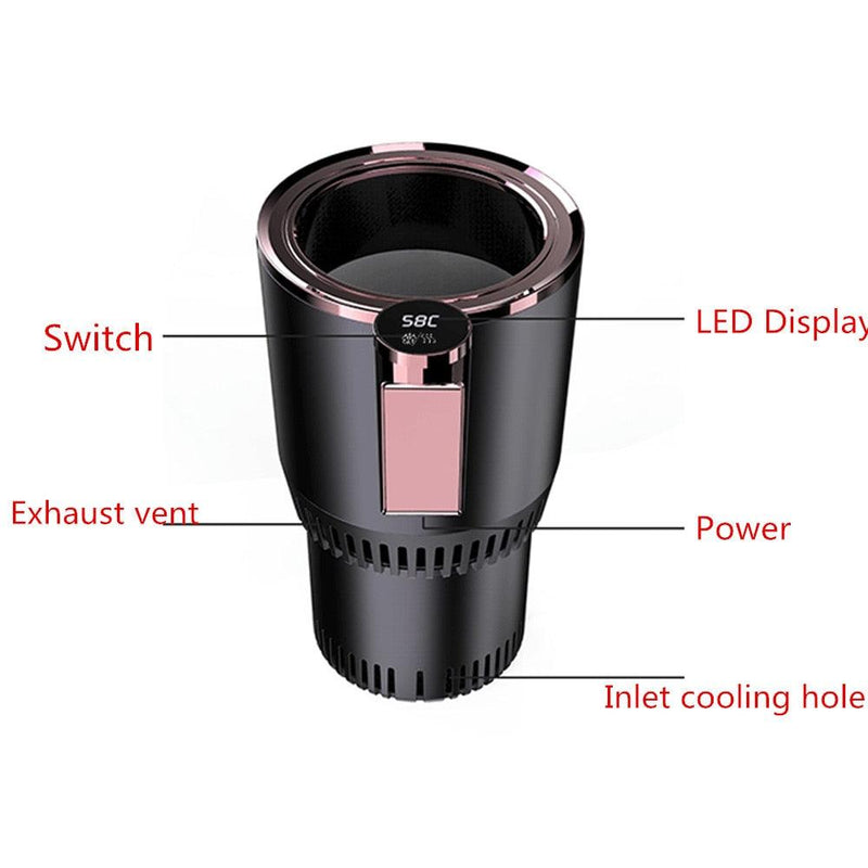 2-in-1 Smart Cooling Heating Car Cup with Temperature Display