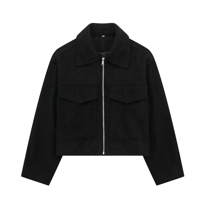 Willshela: Front Zipper Jacket