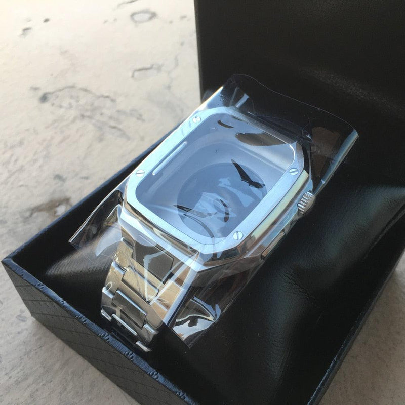 304L Stainless Steel Case With Strap Combo For Apple Watch