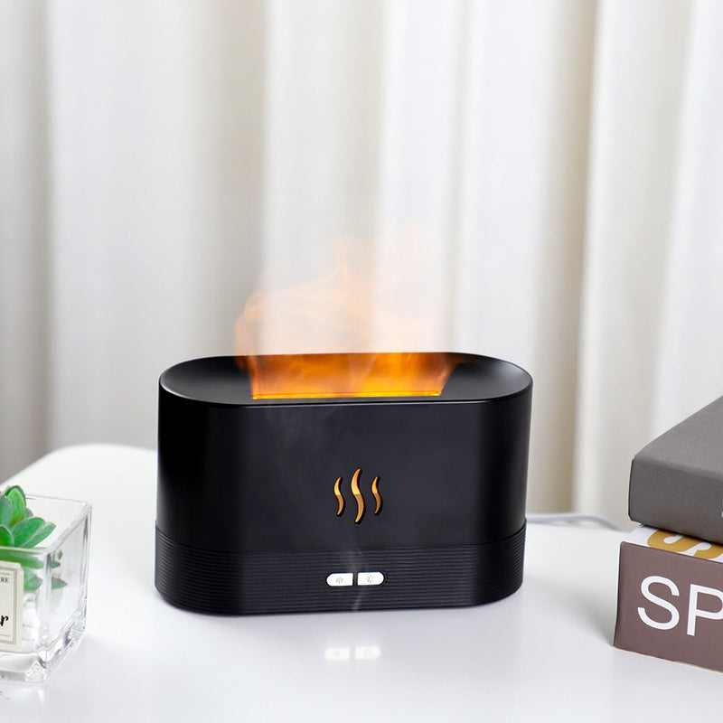 3D Flame Humidifier Essential Oil Diffuser