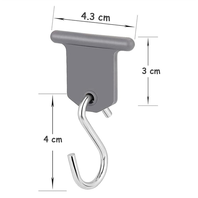 8Pcs Outdoor Camping Awning Hooks Fastener Clips RV Tent Clips For Caravan Camper Trailer