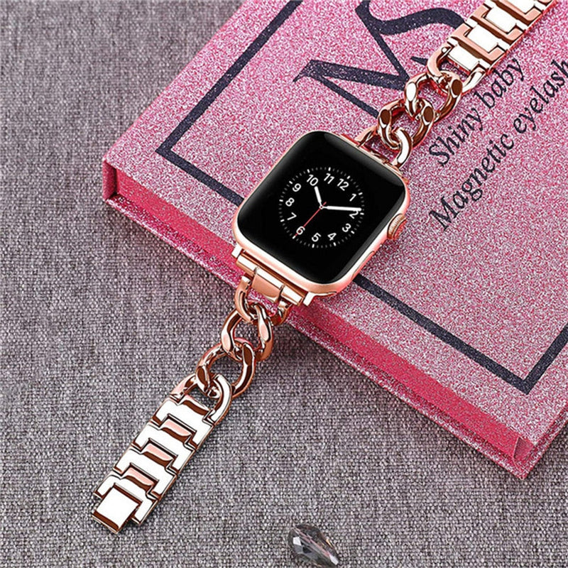 Women's Stainless Steel Watchband for Apple Watch