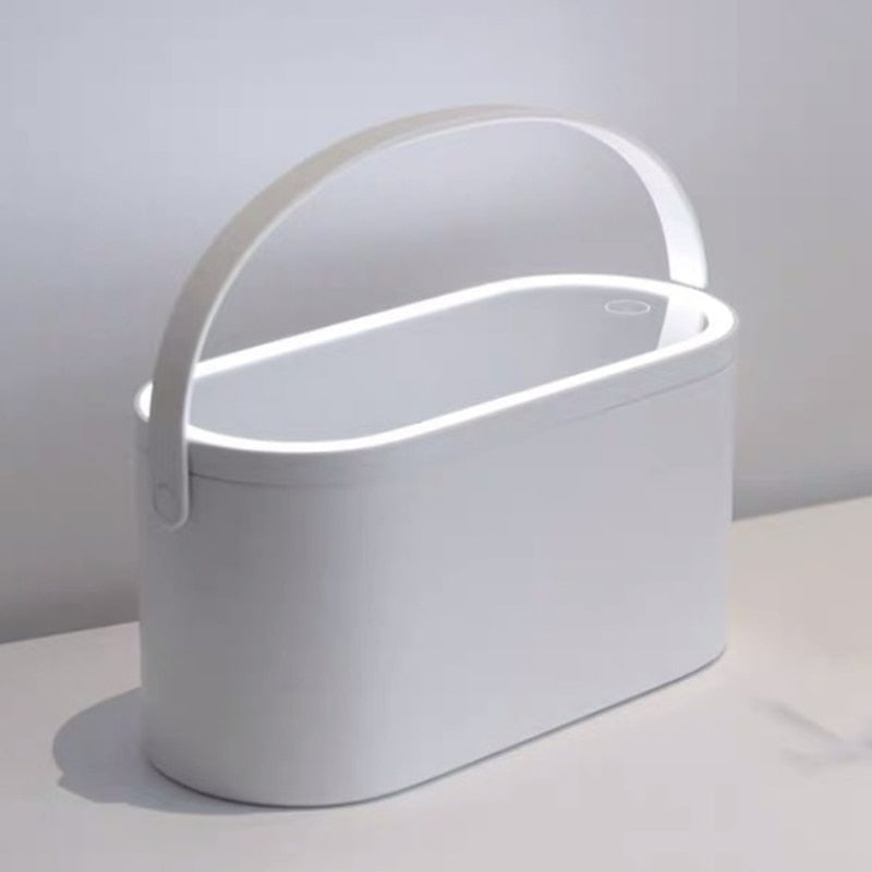Travel Makeup Organizer Box with LED Light