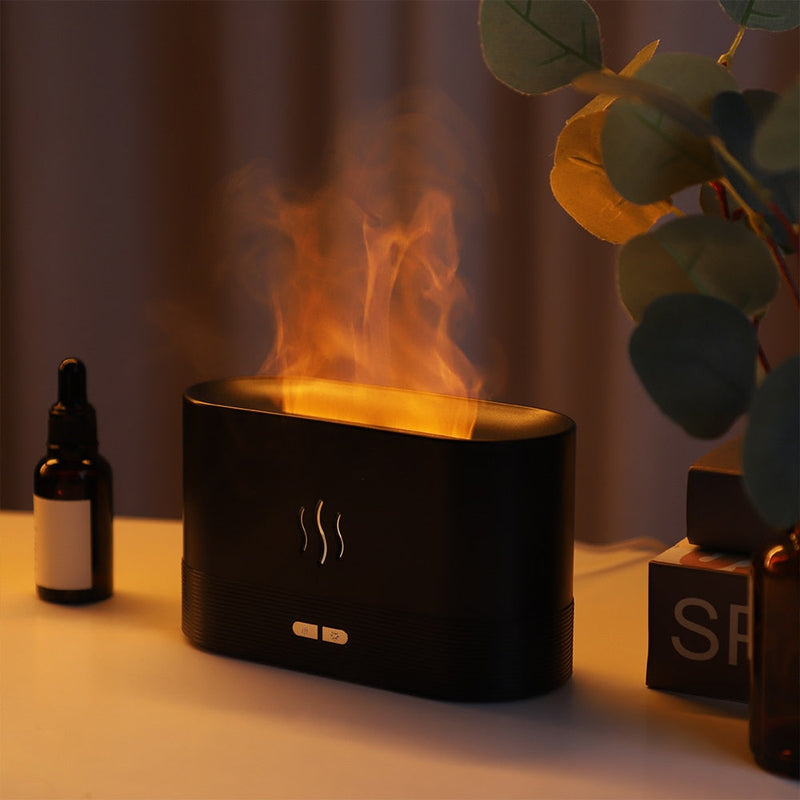 3D Flame Humidifier Essential Oil Diffuser
