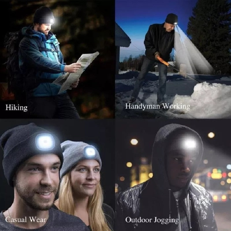 Beanie Cap with LED Light