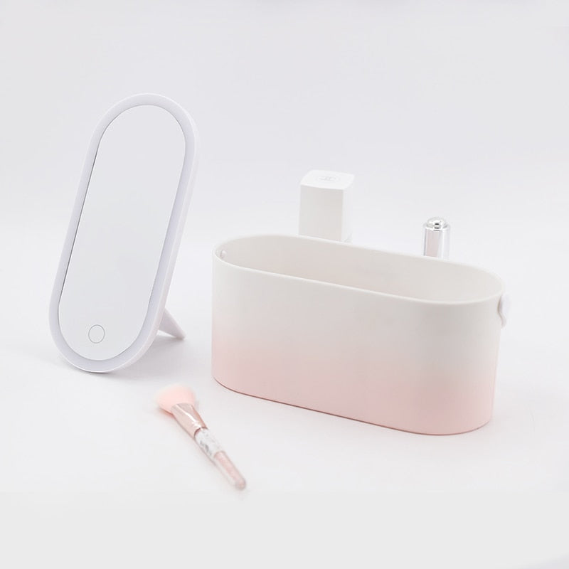 Travel Makeup Organizer Box with LED Light