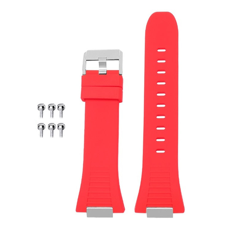 Luxury Stainless Steel Case Silicone Strap Kit for Apple Watch