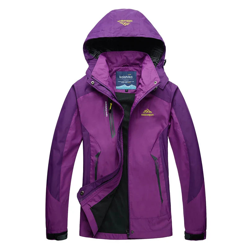 Women's Autumn Outdoor Jacket – Waterproof & Windproof for Hiking, Climbing, & Travel
