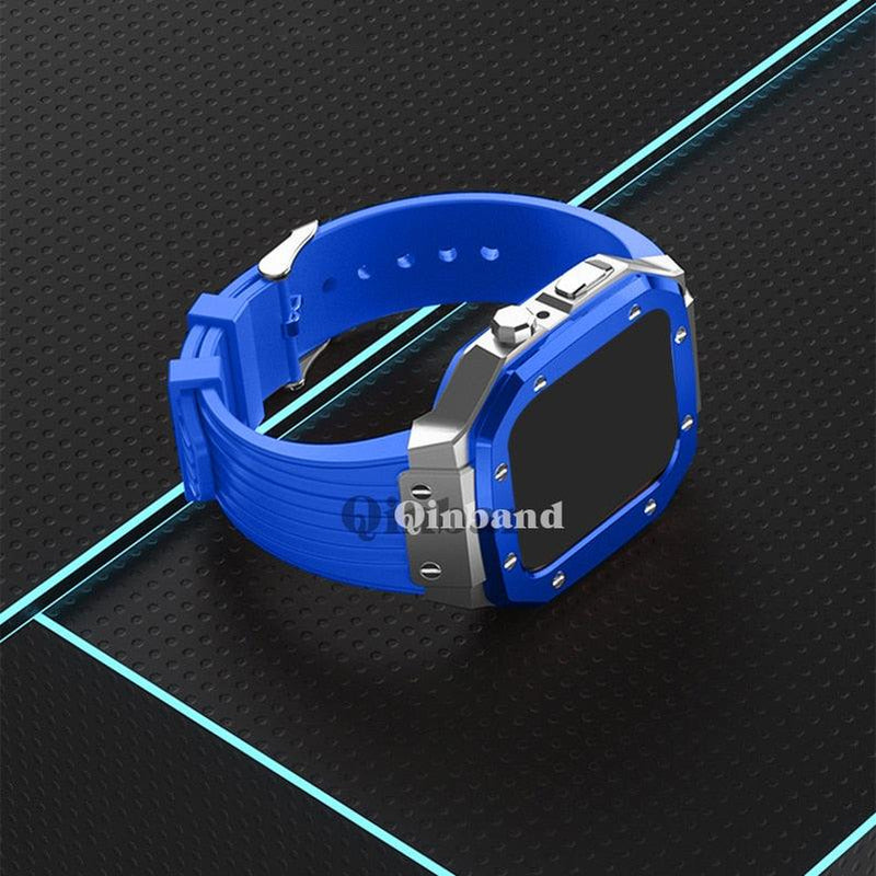 Modification Kit Silicone Strap and Metal Case For Apple Watch